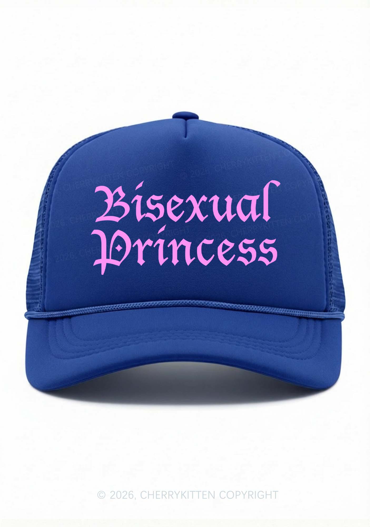Bisexual Princess Pride Y2K Trucker Hat Cherrykitten