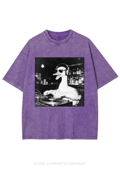 DJ Duck Y2K Shirts Washed Tee Cherrykitten