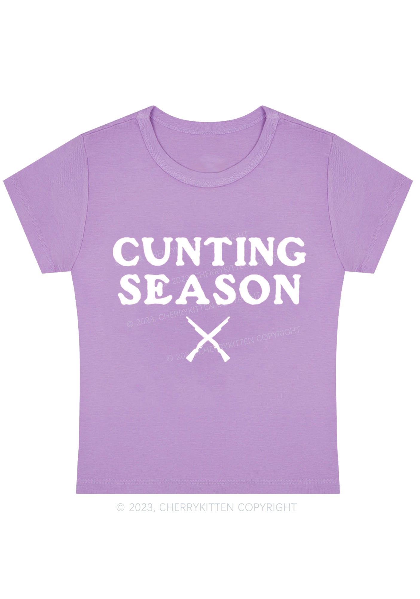 Cunting Season Y2K Baby Tee Cherrykitten