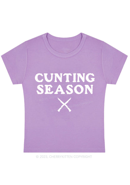 Cunting Season Y2K Baby Tee Cherrykitten
