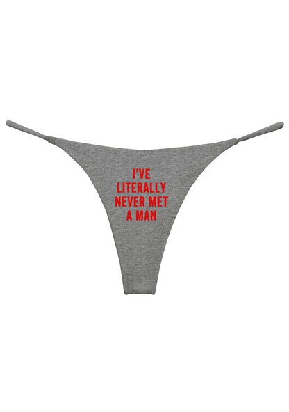 Never Met A Man Pride Y2K Bikini String Thong Cherrykitten