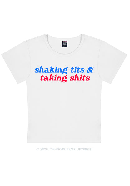 Shaking Txts Taking Shxts Y2K Baby Tee Cherrykitten