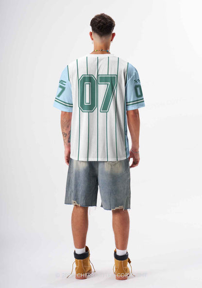 Green Stripes Bisexual Mess Pride Y2K Sport Jersey Shirts Cherrykitten