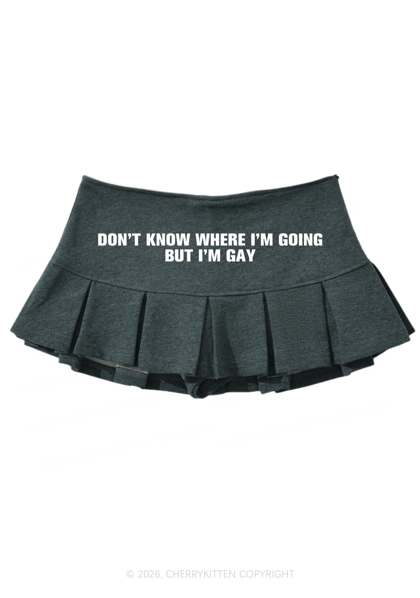 But Im Gay Pride Y2K Mini Pleated Skirts Cherrykitten