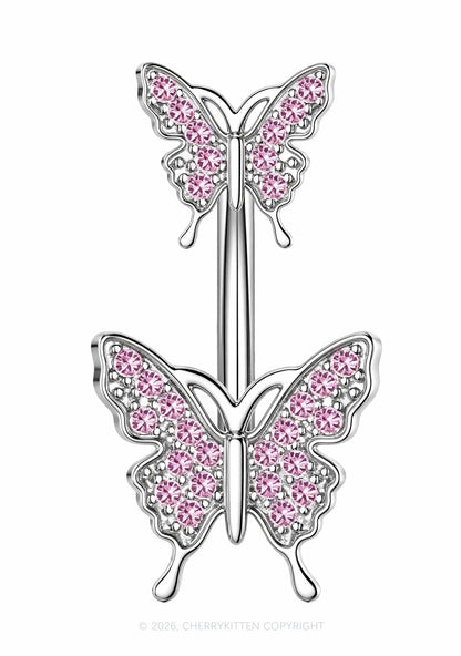 1pc Butterfly Titanium Y2K Navel Piercing Cherrykitten