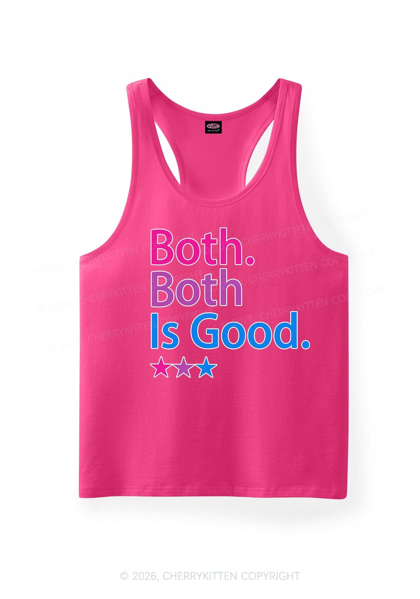 Both Is Good Pride Y2K Men Racerback Tank Top Cherrykitten