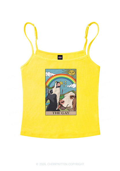 The Gay Pride Y2K Spaghetti Strap Cami Cherrykitten
