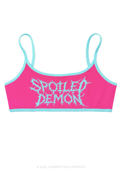 Halloween Spoiled Demon Y2K Super Crop Cami Cherrykitten