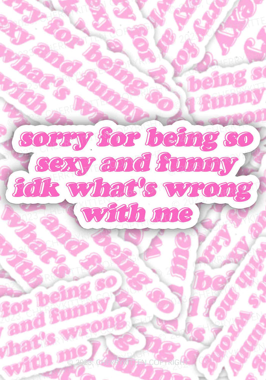 🎁 Sorry For Being So Funny 1Pc Y2K Sticker Cherrykitten (100% off)