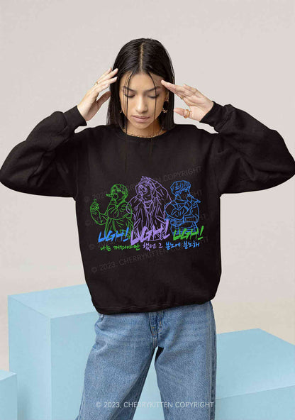 UGH Bangtan Rapline Kpop Y2K Sweatshirt Cherrykitten
