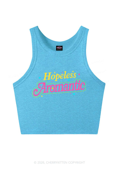 Hopeless Aromantic Pride Y2K Crop Tank Top Cherrykitten