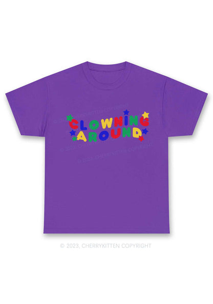 Clowning Around Y2K Chunky Shirt Cherrykitten