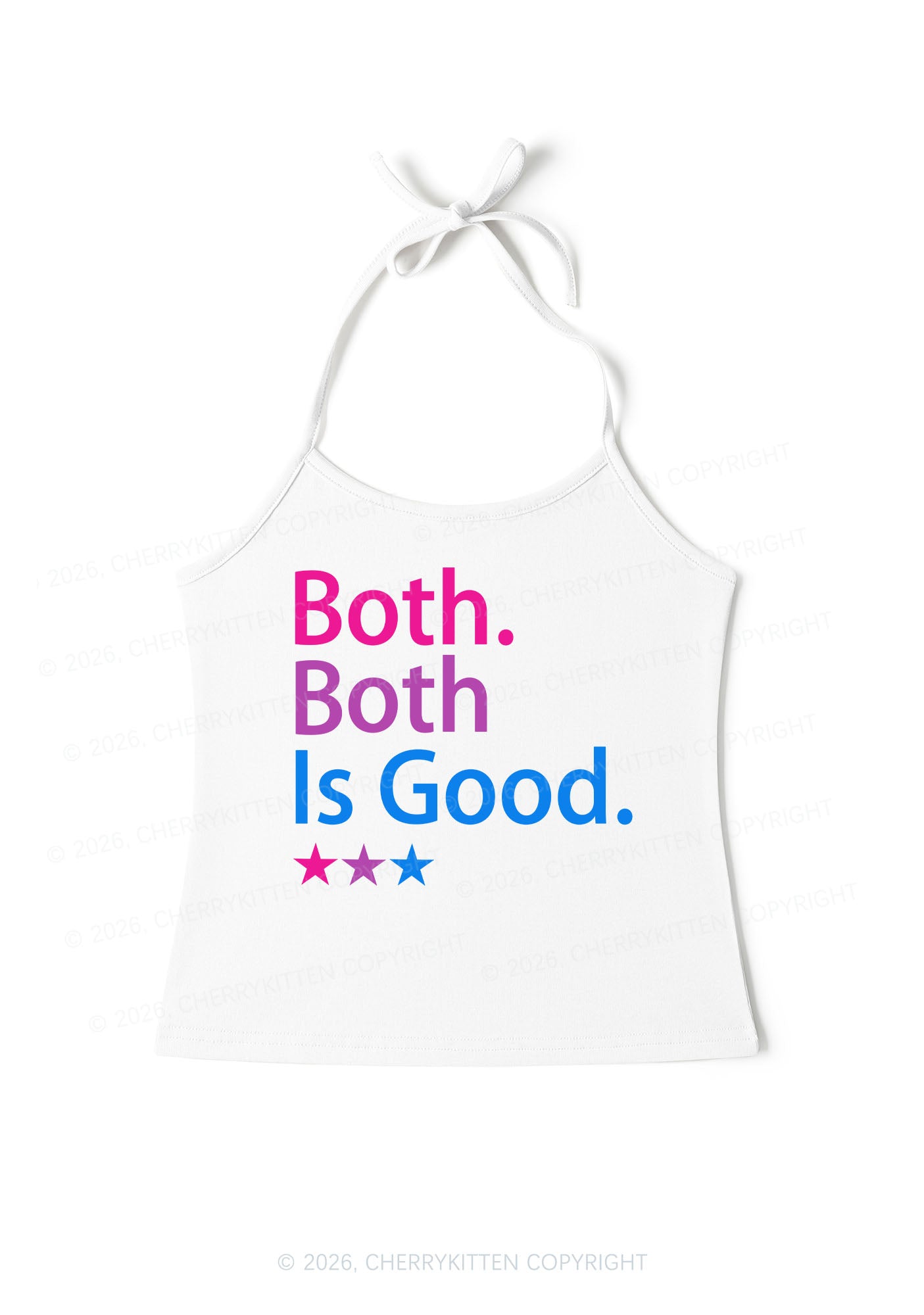 Both Is Good Pride Y2K Halter Neck Cami Cherrykitten