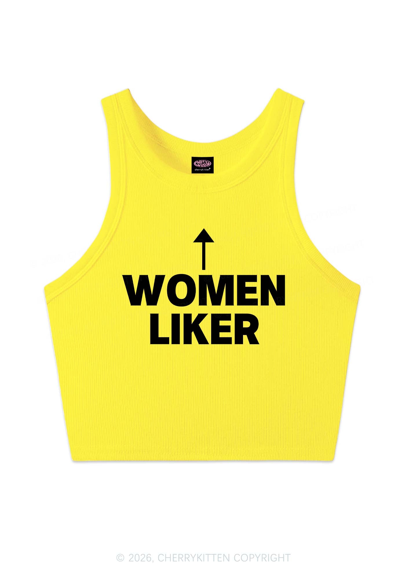 Women Liker Pride Y2K Crop Tank Top Cherrykitten