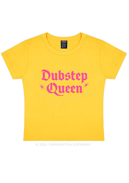 Dubstep Queen Y2K Baby Tee Cherrykitten