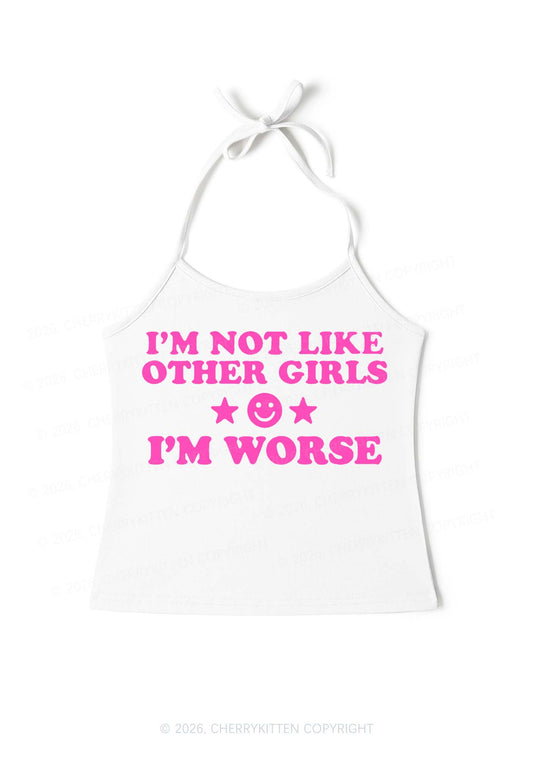 Im Worse Y2K Halter Neck Cami Cherrykitten
