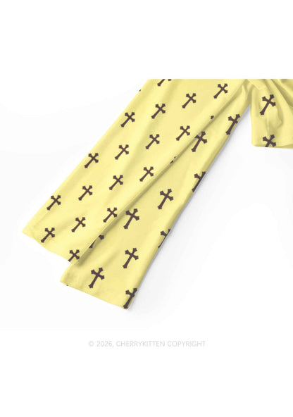 Cunting Season Cross Y2K Mesh Long Sleeve Crop Top Cherrykitten