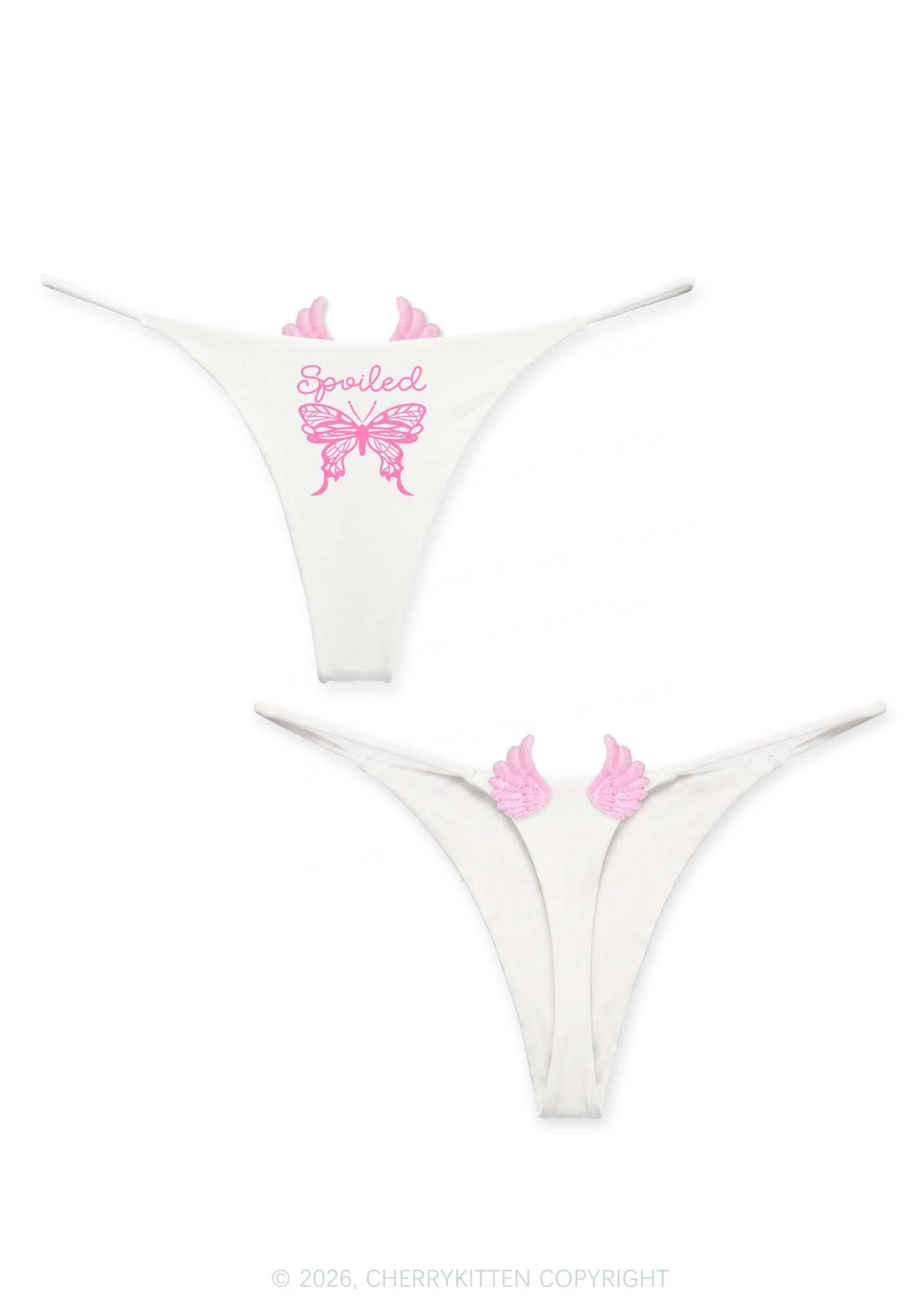 Spoiled Butterfly Y2K Goth Angel Wings Bikini String Thong Cherrykitten