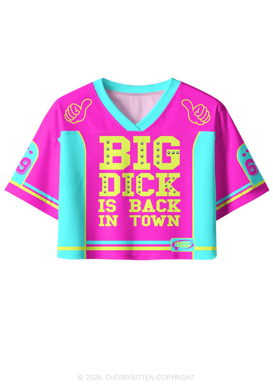 Big Is Back In Town Y2K Crop Sport Jersey Shirts Cherrykitten
