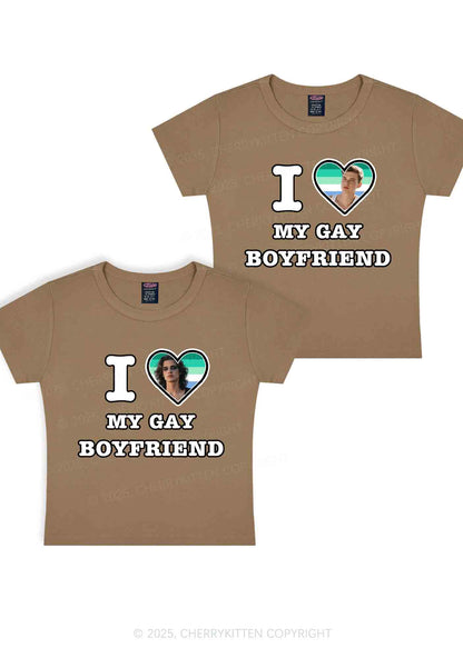 Custom My Gay BF Pride Y2K Valentine's Day Baby Tee Cherrykitten