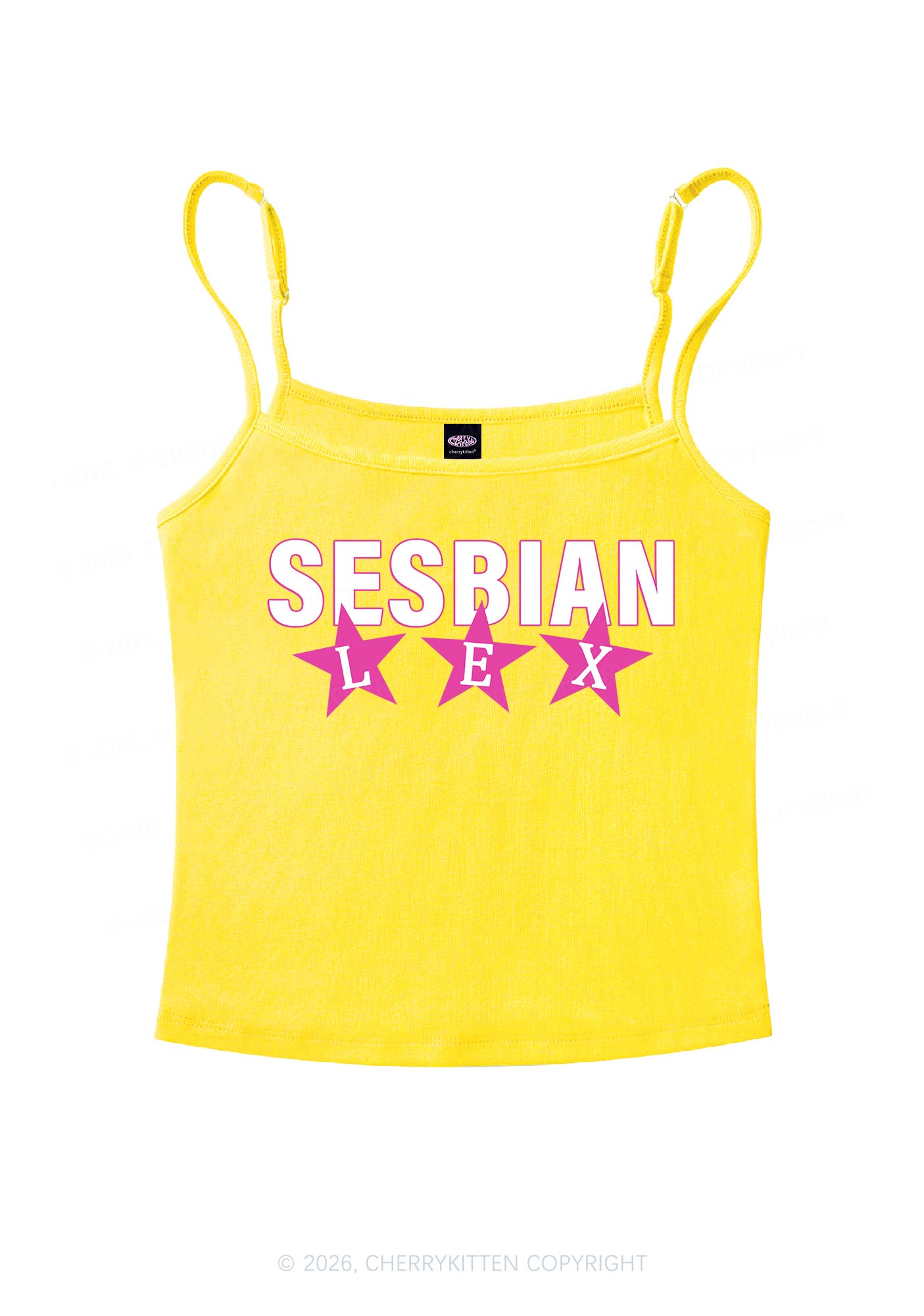 Sesbian Lex Pride Y2K Spaghetti Strap Cami Cherrykitten