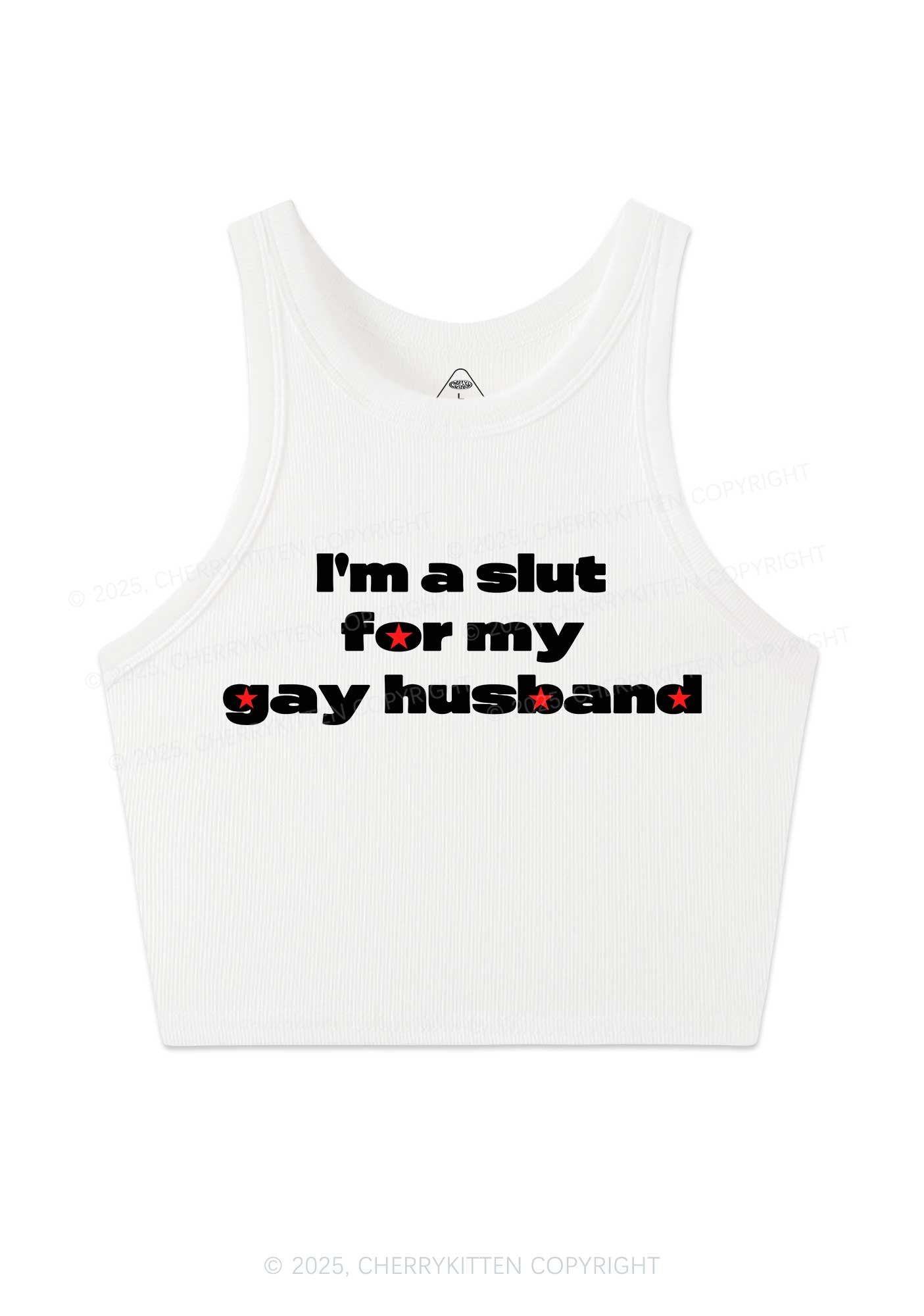 Slxt For Gay Husband Pride Y2K Crop Tank Top Cherrykitten