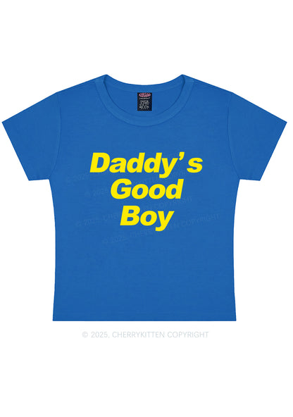 Daddys Good Boy Y2K Baby Tee Cherrykitten