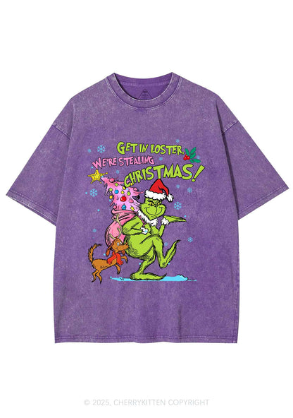 We Are Stealing Christmas Y2K Shirts Washed Tee Cherrykitten