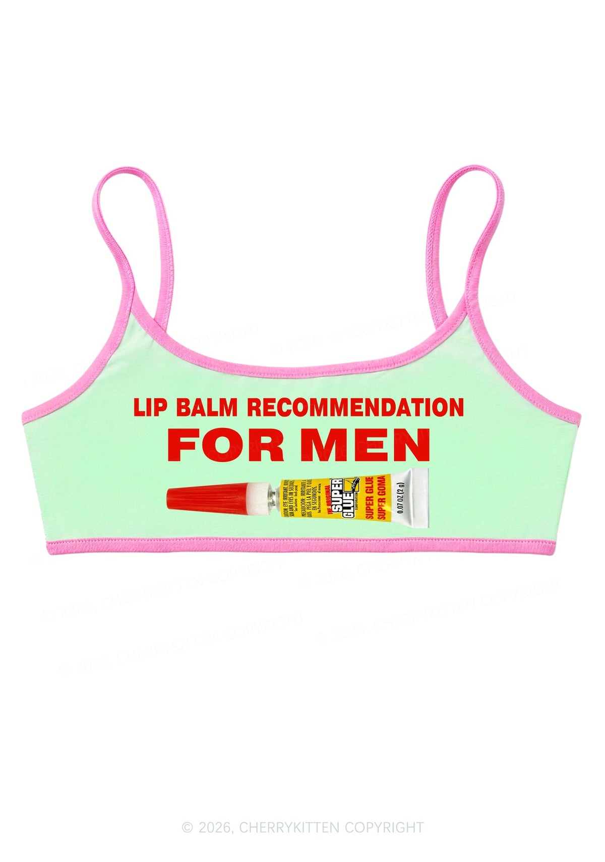 Lip Balm Recommendation For Men Y2K Super Crop Cami Cherrykitten