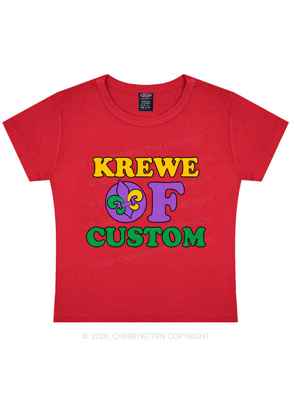 Krewe Of Custom Y2K Baby Tee Cherrykitten