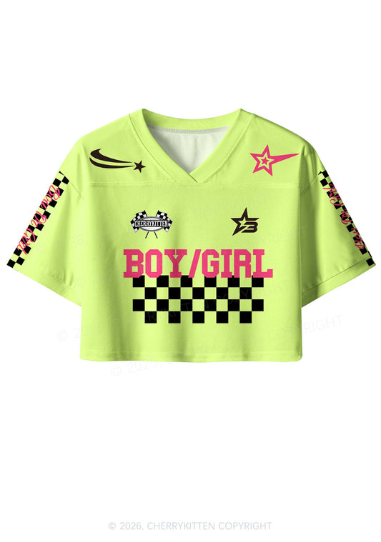 Boy Or Girl Pride Y2K Crop Sport Jersey Shirts Cherrykitten