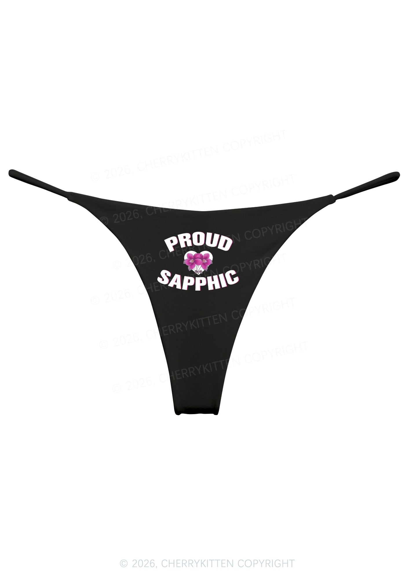 Proud Sapphic Pride Y2K Bikini String Thong Cherrykitten