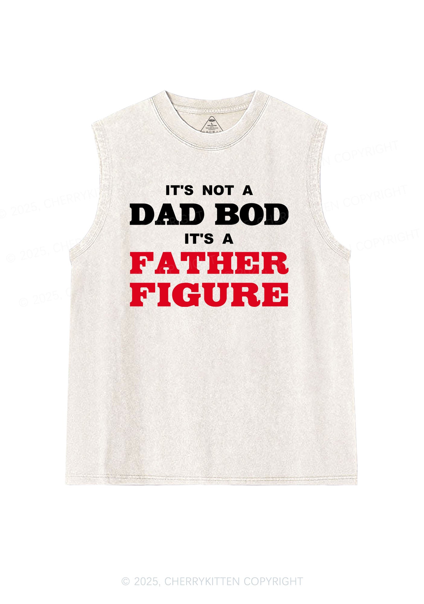 Dad Bod Father Figure Y2K Washed Muscle Tank Cherrykitten