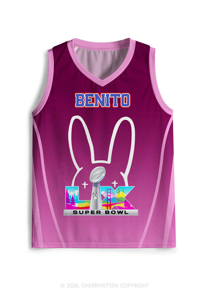 Purple Bunny Head Y2K Sport Jersey Tank Cherrykitten