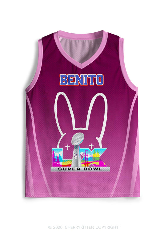 Purple Bunny Head Y2K Sport Jersey Tank Cherrykitten