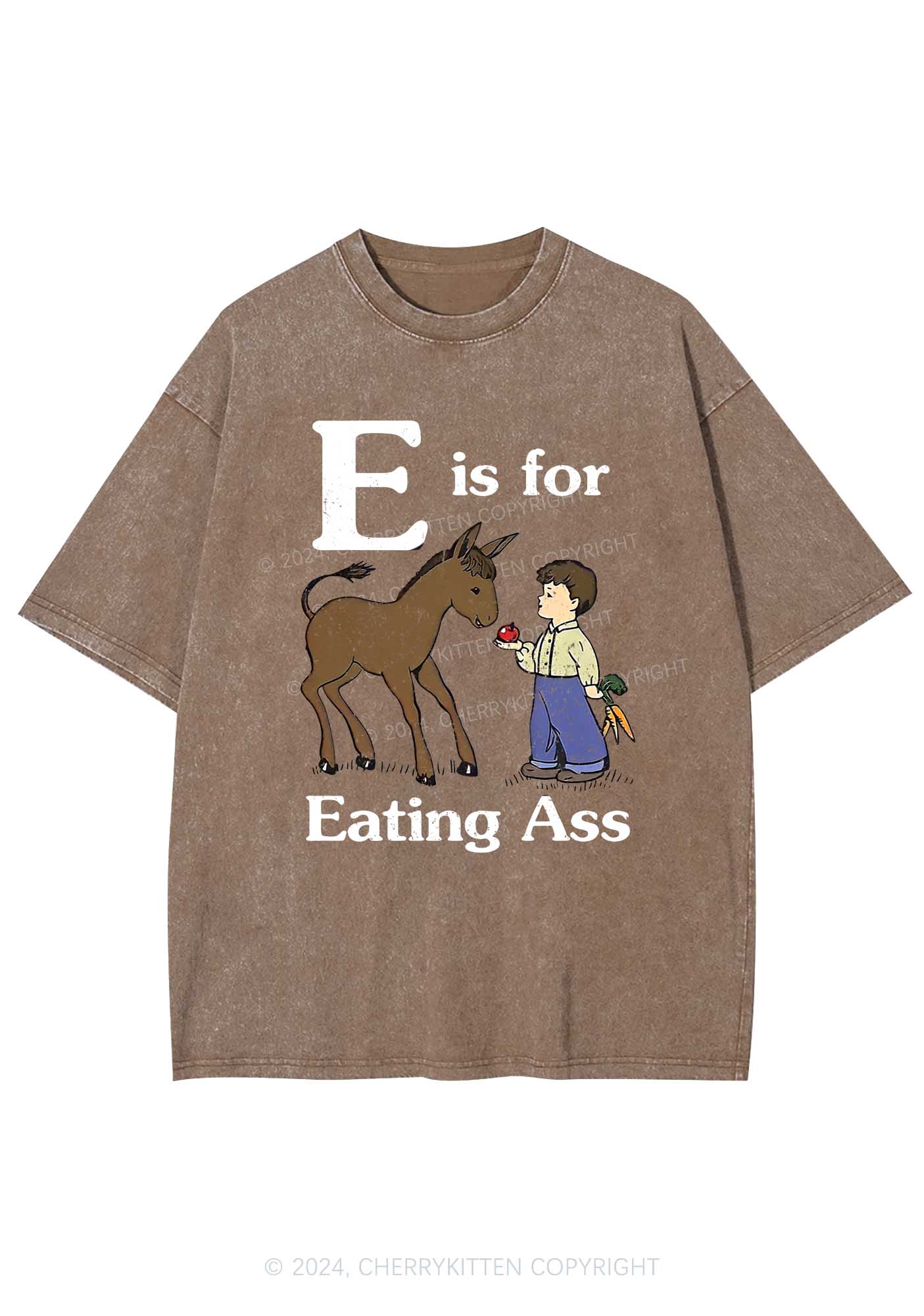 E Is For Eating Axx Y2K Washed Tee Cherrykitten