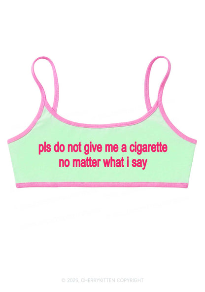 Dont Give Me Cigarette Y2K Super Crop Cami Cherrykitten