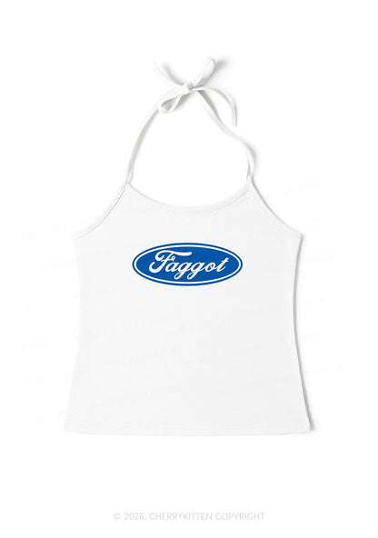 Faggot Pride Y2K Halter Neck Cami Cherrykitten