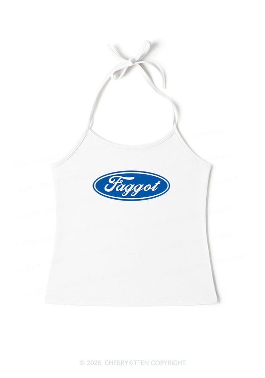 Faggot Pride Y2K Halter Neck Cami Cherrykitten