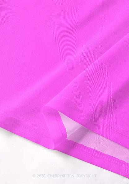 Hot Pink Father Figure Y2K Mesh Muscle Tank Cherrykitten