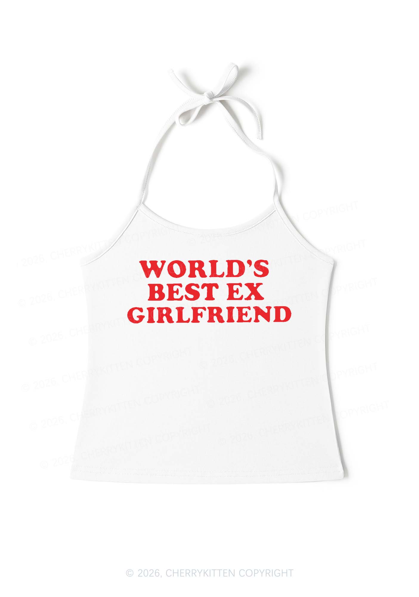 Best Ex Girlfriend Y2K Halter Neck Cami Cherrykitten