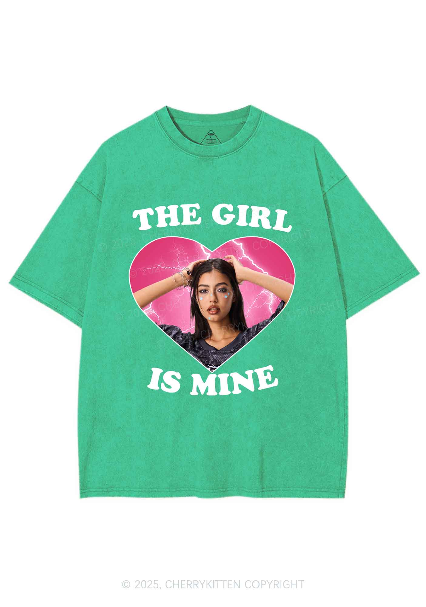 Custom The Boy Is Mine Y2K Shirts Washed Tee Cherrykitten