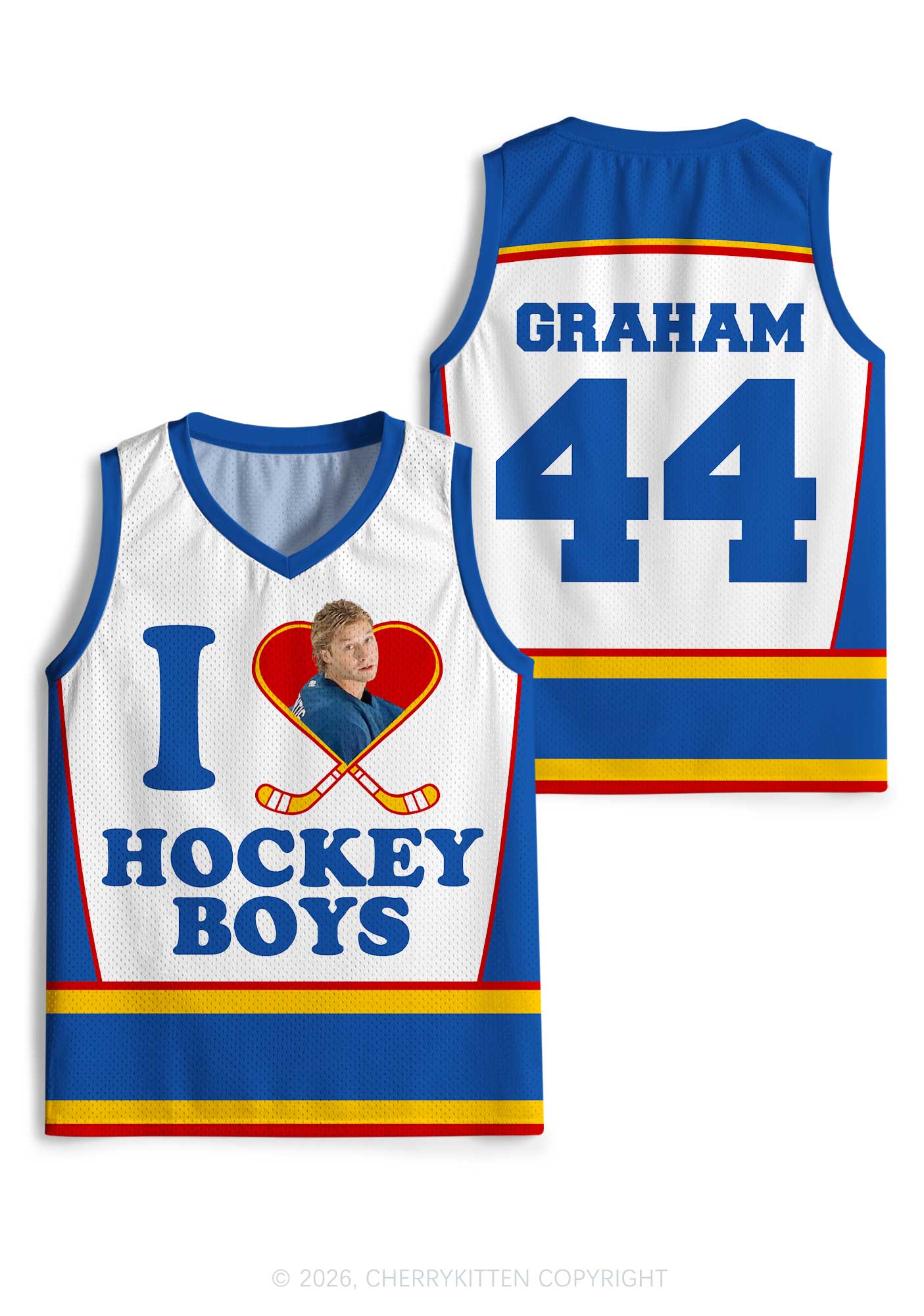 I Love Hockey Boy GG Y2K Sport Jersey Tank Cherrykitten