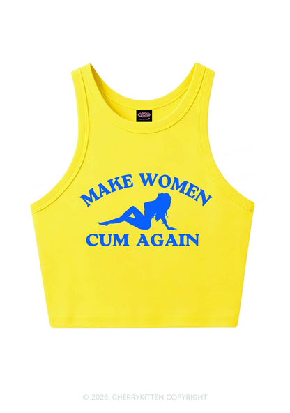 Make Women Cxm Again Y2K Crop Tank Top Cherrykitten