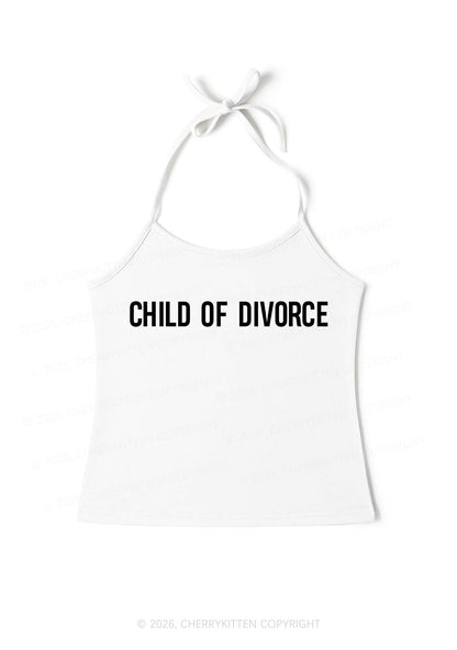 Child Of Divorce Y2K Halter Neck Cami Cherrykitten