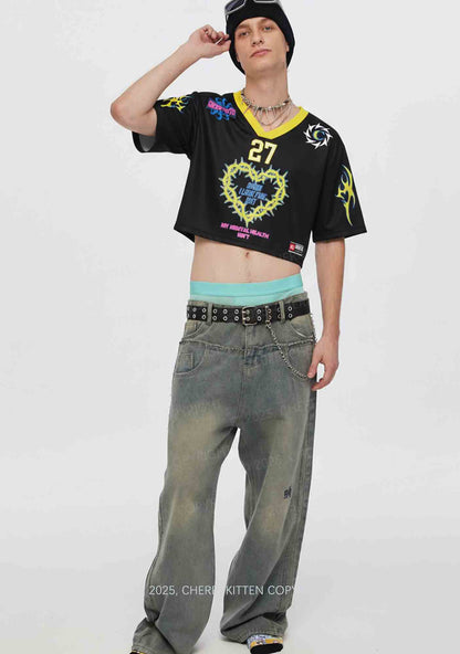 Custom I Look Fine Y2K Crop Sport Jersey Shirts Cherrykitten