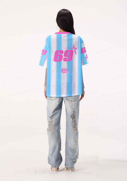 Blue K Horse Y2K Sport Jersey Shirts Cherrykitten