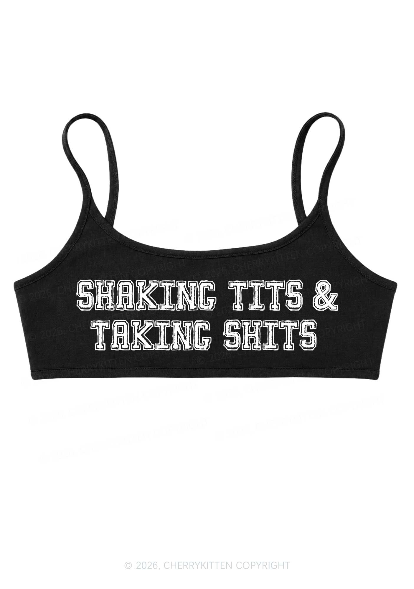 Shaking Txts Taking Shxts Y2K Super Crop Cami Cherrykitten