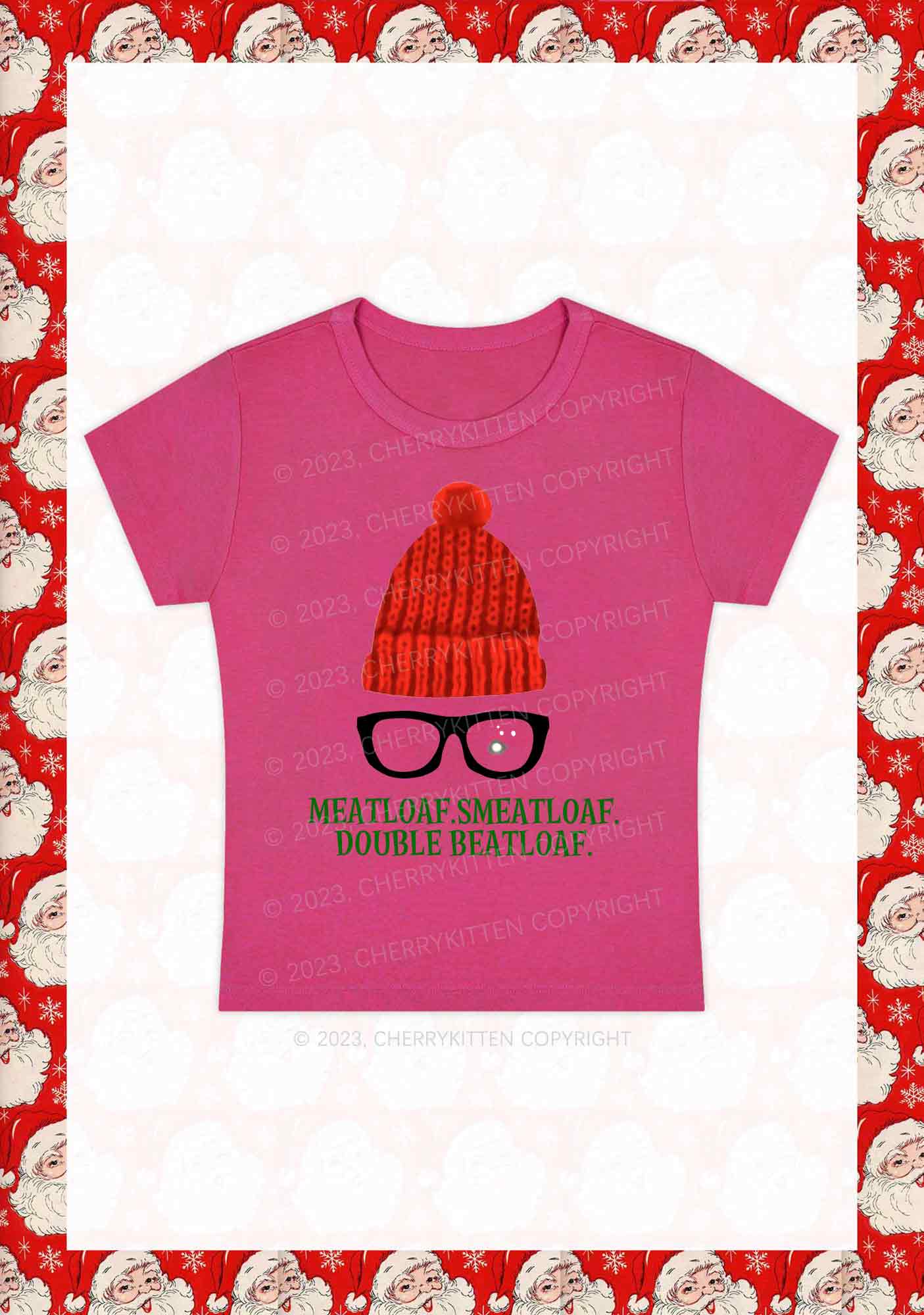 Glasses 5 Designs Christmas Y2K Baby Tee Cherrykitten