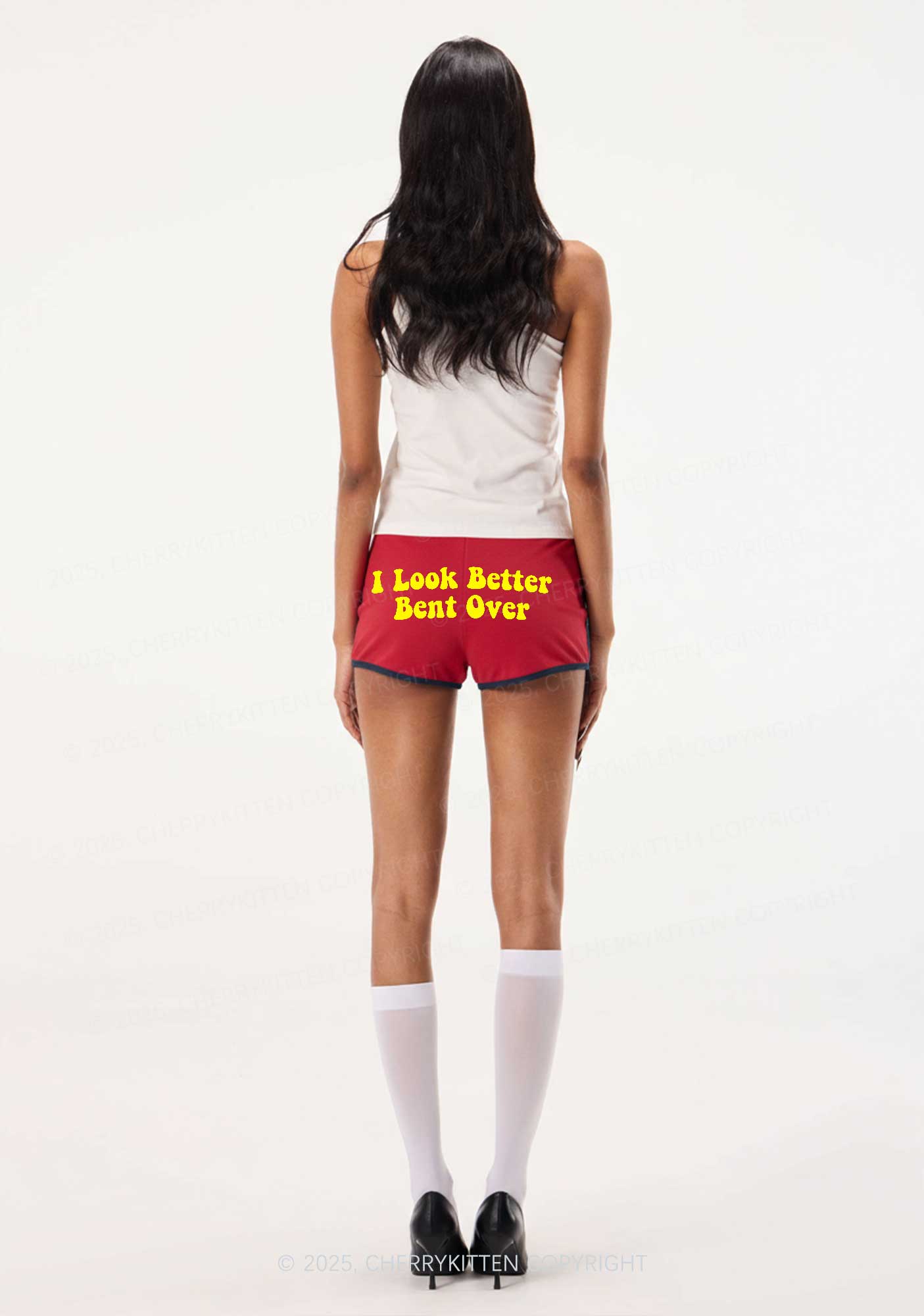 Look Better Bent Over Y2K Booty Shorts Cherrykitten